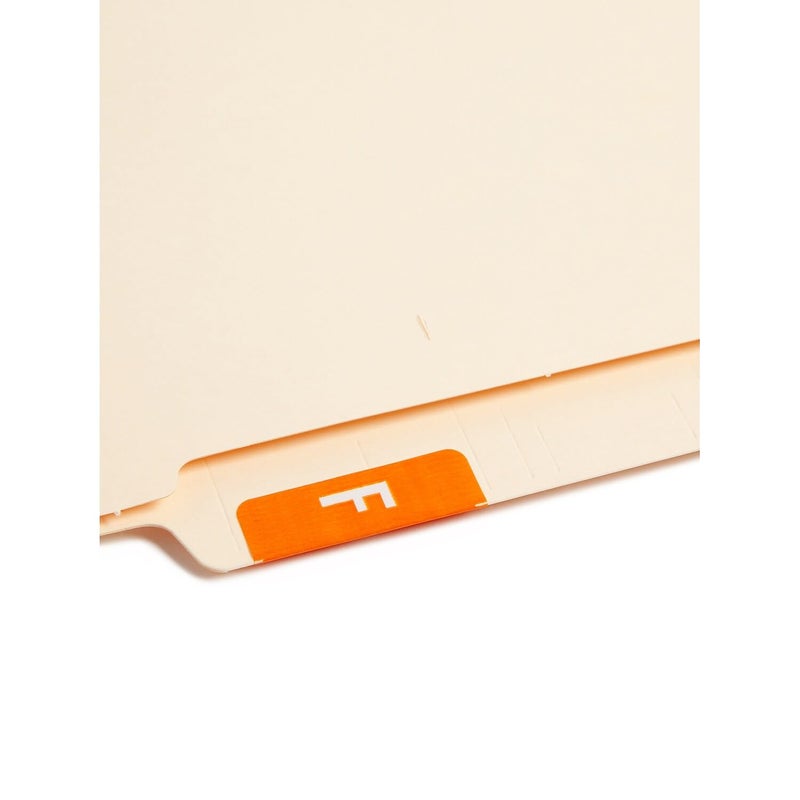 Smead AlphaZ ACCS Color-Coded Alphabetic Label, F, Orange, 100 Labels per Pack (67176) - Image 3